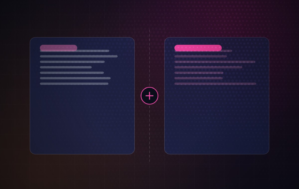 Illustration: two video effects toolkits set side by side and compared