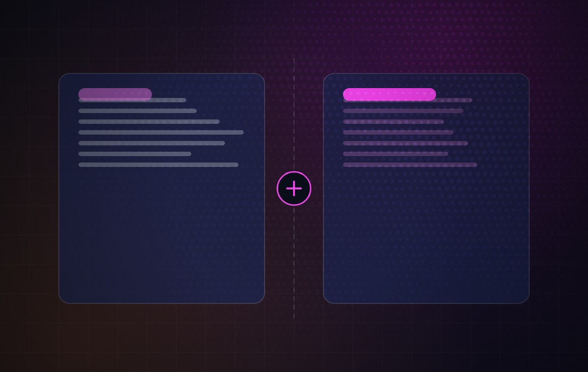 Illustration : les collections d’effets Sapphire et Continuum placées côte à côte pour être comparées