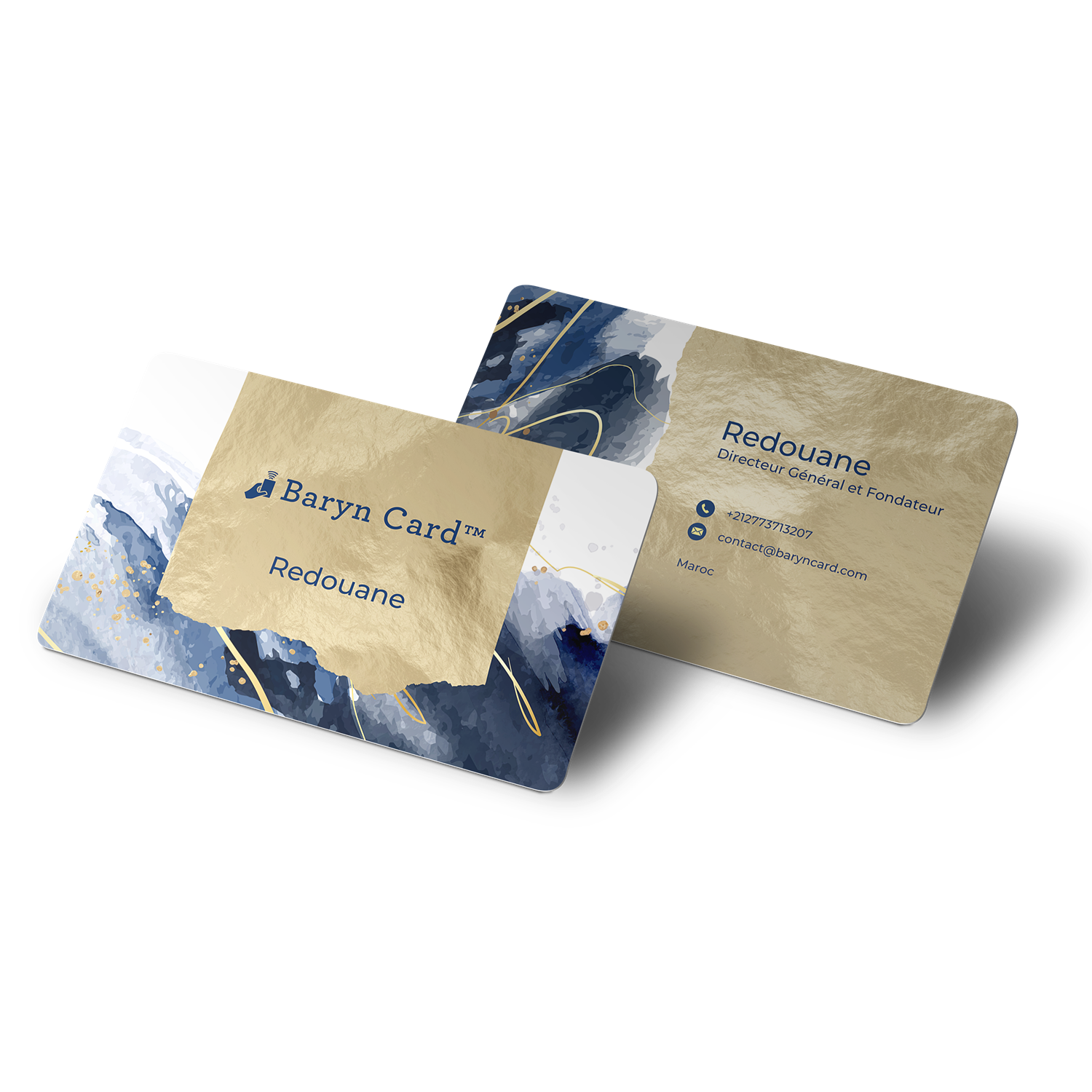 Baryn Card™ NFC smart business card product page
