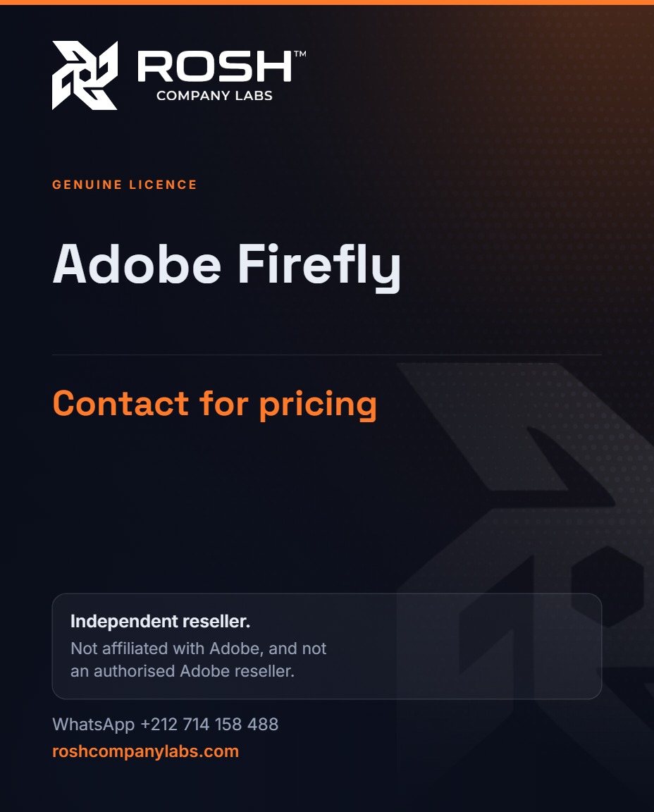Adobe Firefly — premium digital product by ROSH™ Company Labs