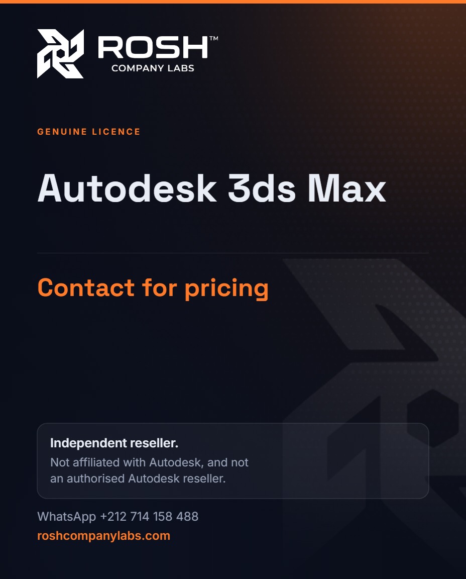 Autodesk 3ds Max — premium digital product by ROSH™ Company Labs