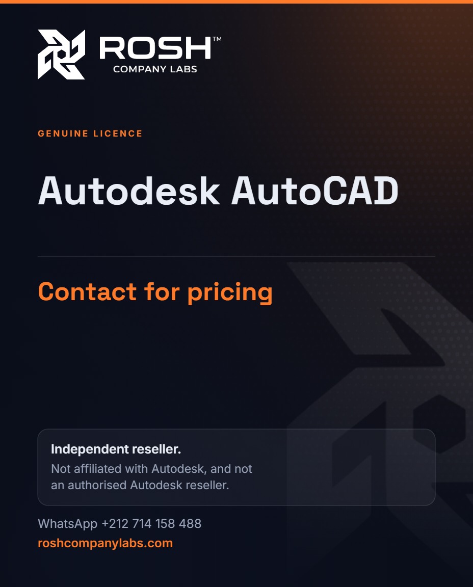 Autodesk AutoCAD — premium digital product by ROSH™ Company Labs