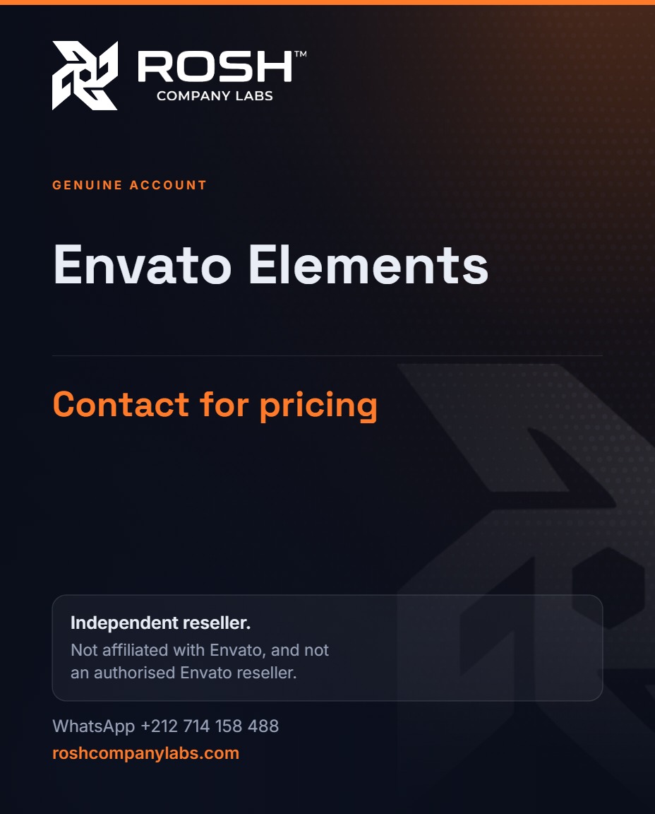 Envato Elements — premium digital product by ROSH™ Company Labs